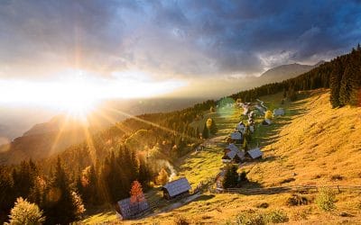 bike tour Bled breath taking view of Zajamniki