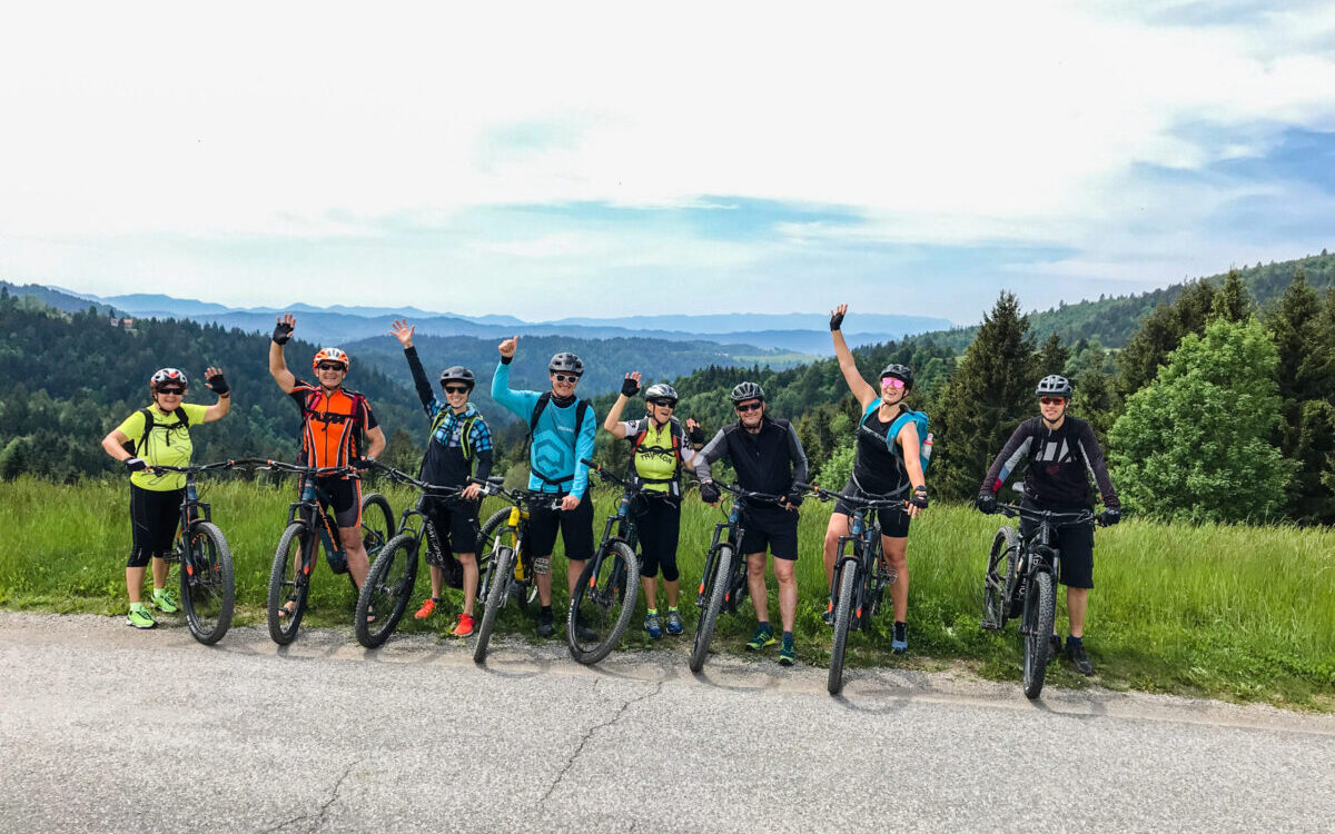 Exploring Slovenia with a local bike guide at Skofja Loka tour