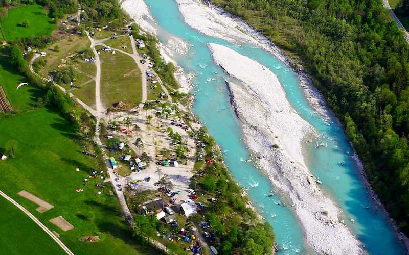 Beautiful Soca river from above