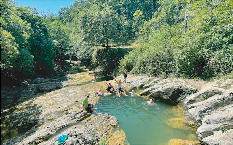 Goriska Brda water spring at Trans Slovenian e-bike tour