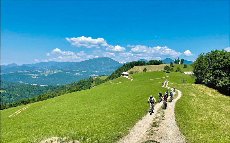 Priceless views of Poljanska Valley at Trans Slovenian e-bike tour