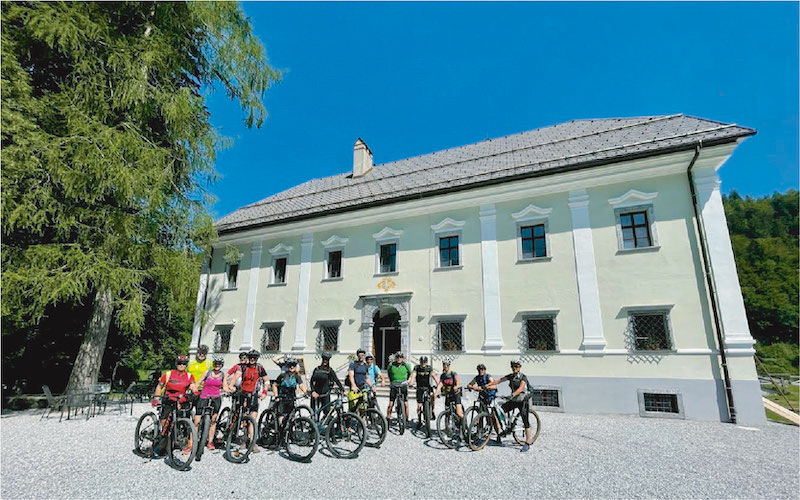A visit to Mension Visoko at Trans Slovenian e-bike tour