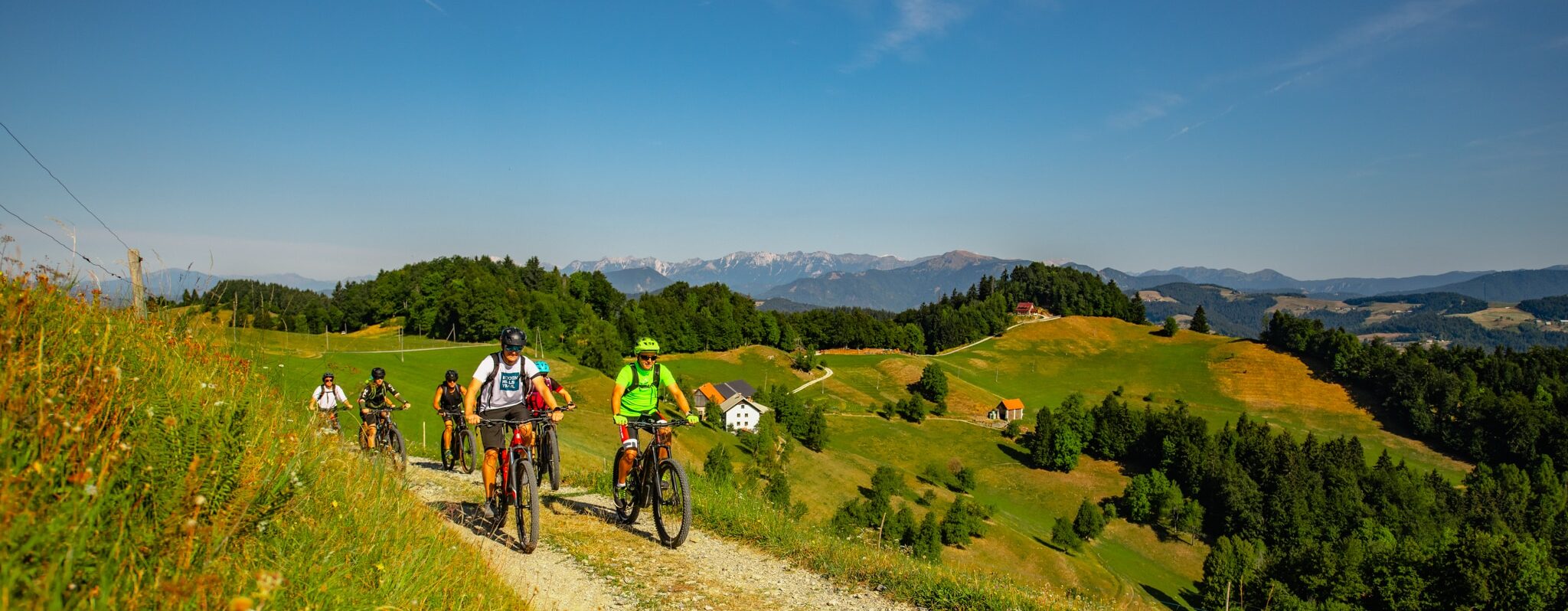 Trans Slovenia e-bike tour panorama view