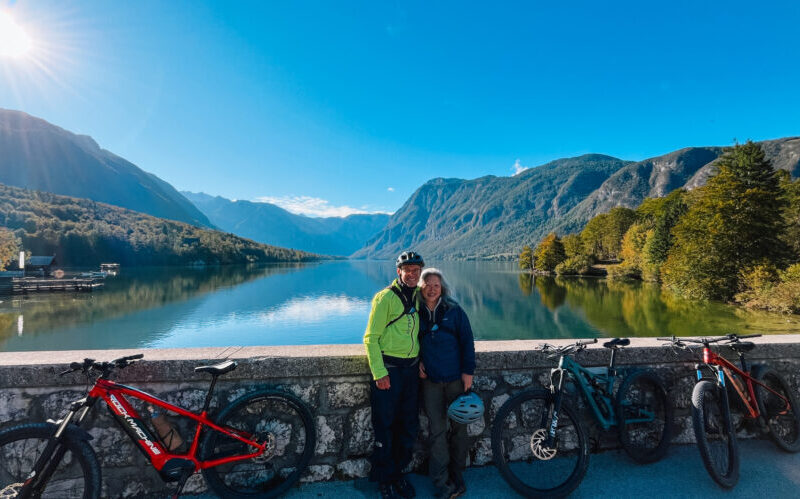 bike tour Bled at Bohin Lake