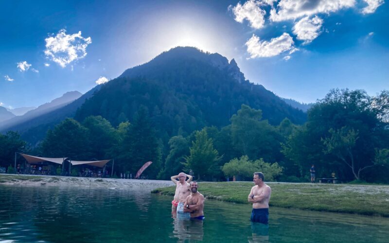 Cold theraphy in Lake Jasna - Kranjska Gora