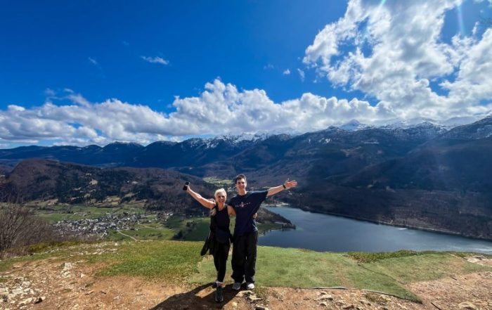 Bohinj Lake hiking in slovenia