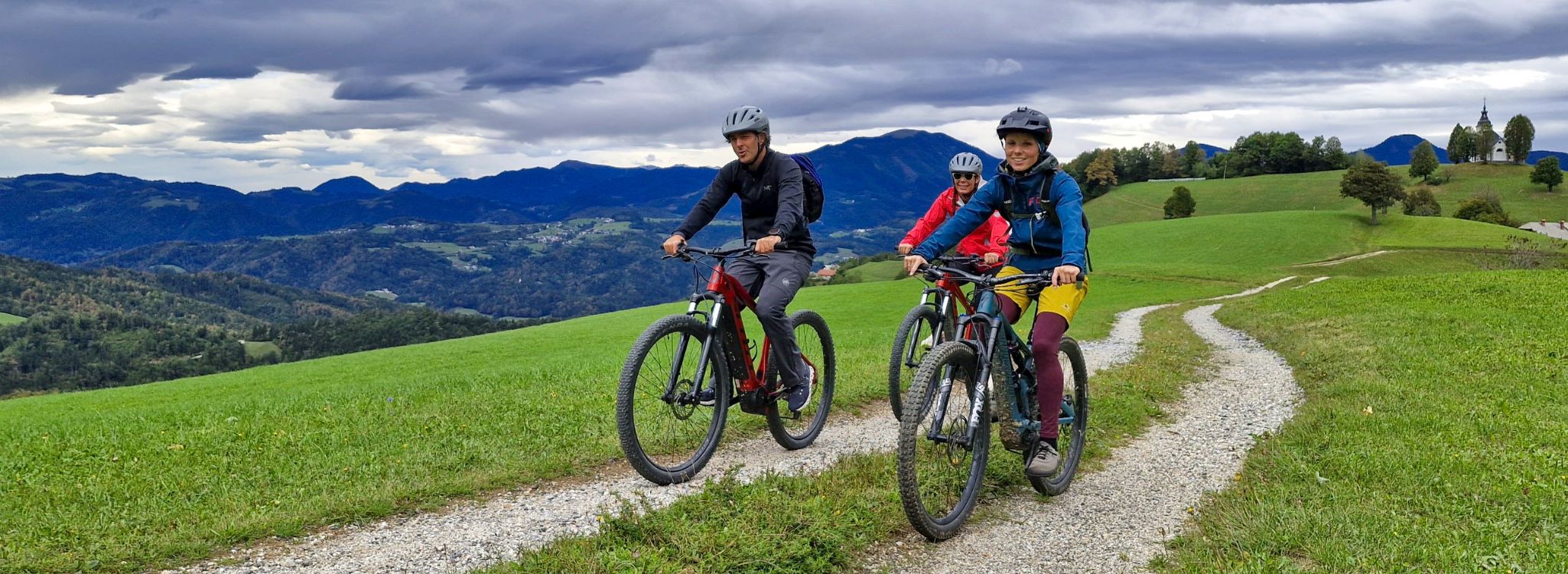 Family cycling tour in Slovenia for UK travellers on safe mountain paths