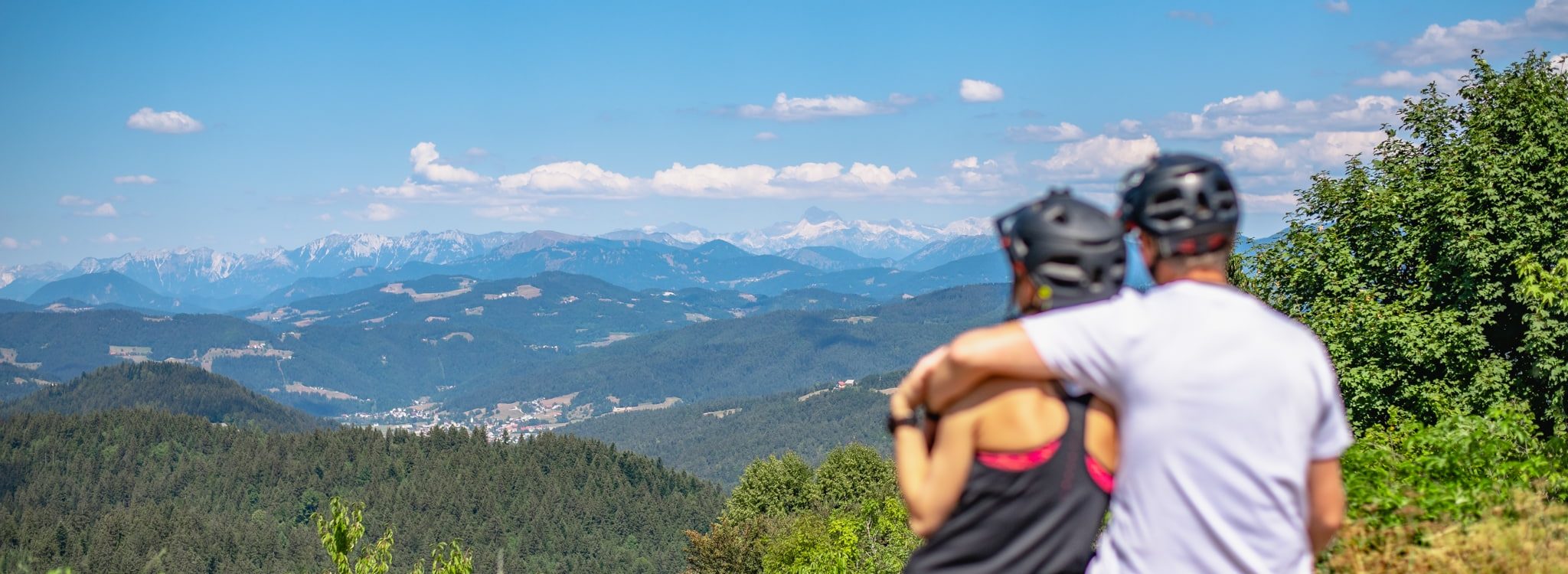 Trans Slovenia e-bike tour panorama view