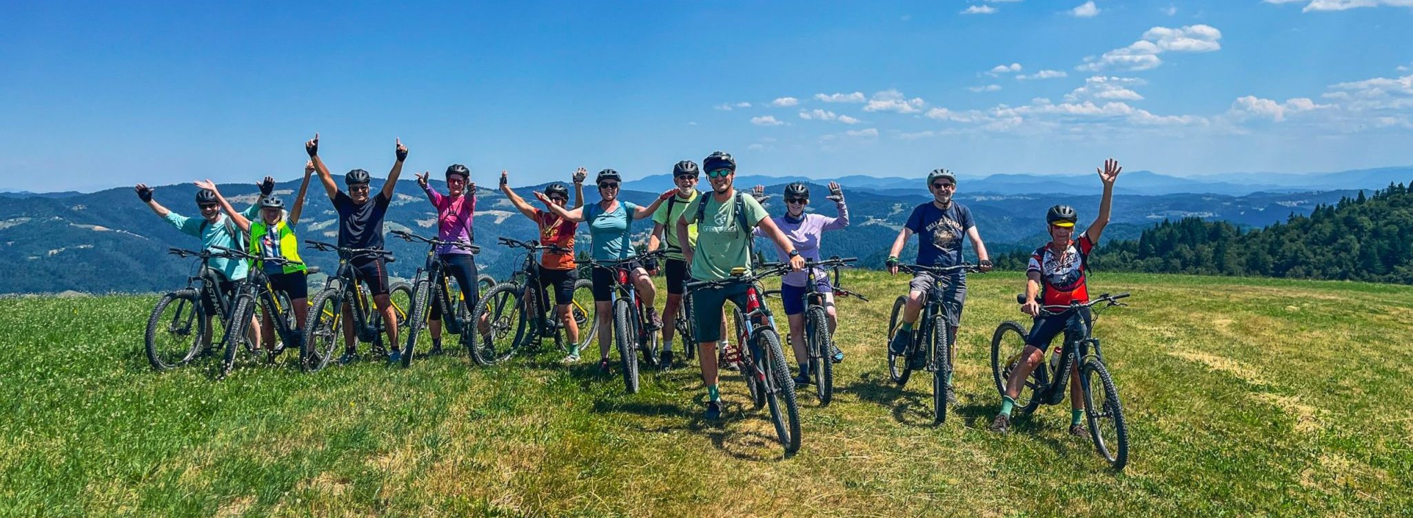 Trans Slovenia e-bike tour panorama view