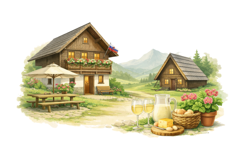 Local authentic accommodation in Slovenia through Greenhills Slovenia